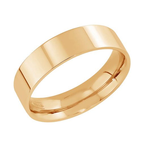Steel4U sileä terässormus, kullanvärinen 6mm