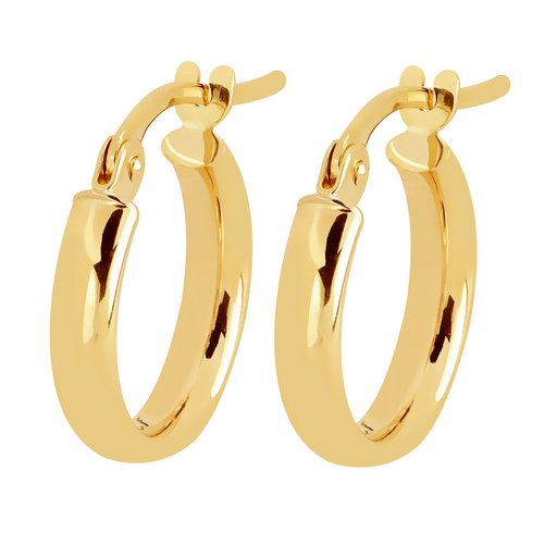 Kultaiset korvarenkaat 13mm