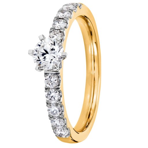 Story of Love Cannes timanttisormus yht. 0,80ct 14K keltakulta
