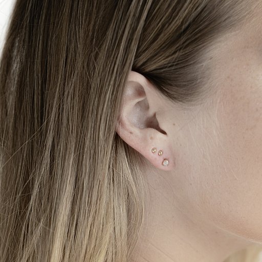 Timanttikorvakorut yht. 0,24ct 14K keltakulta