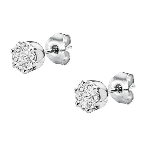 Timanttikorvakorut yht. 0,24ct 14K valkokulta