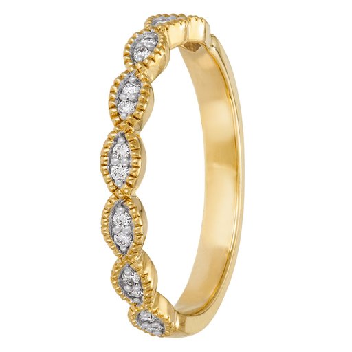 Story of Love Florence timanttisormus yht. 0,09ct 14K keltakulta