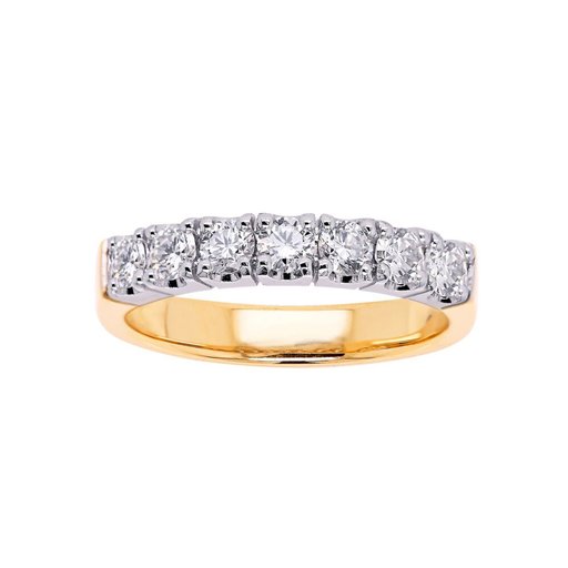 Princess Alexandra timanttisormus yht. 0,70ct 14K keltakulta