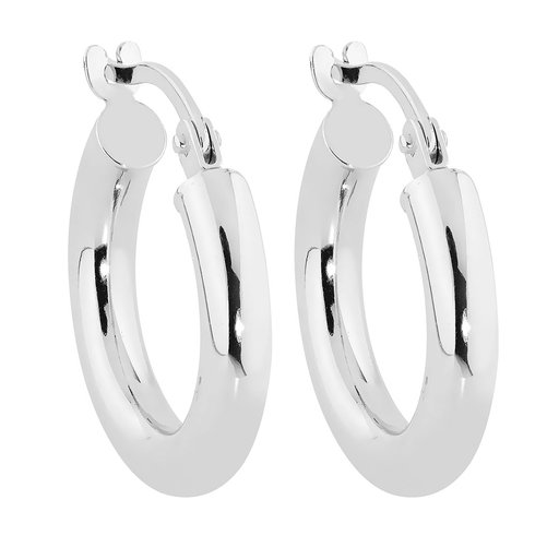 Valkokultaiset korvarenkaat 16 mm