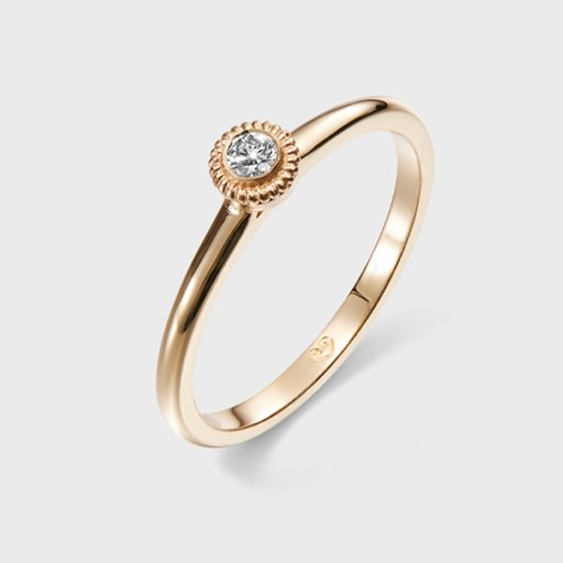 Kalevala Love Valittu sormus 0,06ct kulta