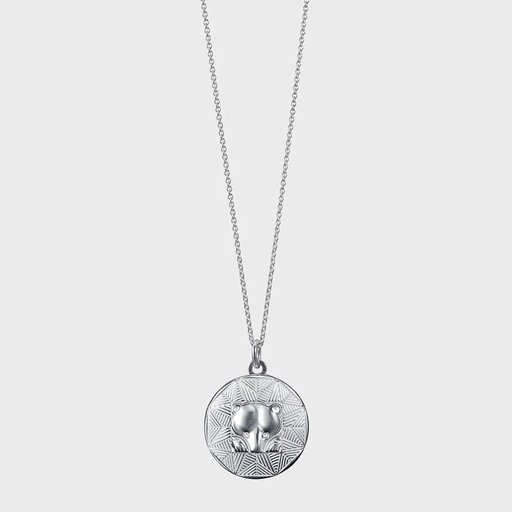 Kalevala Amuletti kaulakoru  Pohjankarhu, hopea