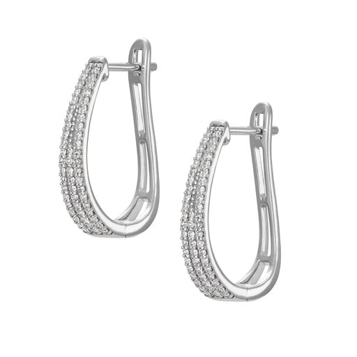 Timanttikorvakorut yht. 0,30ct 14K  valkokulta