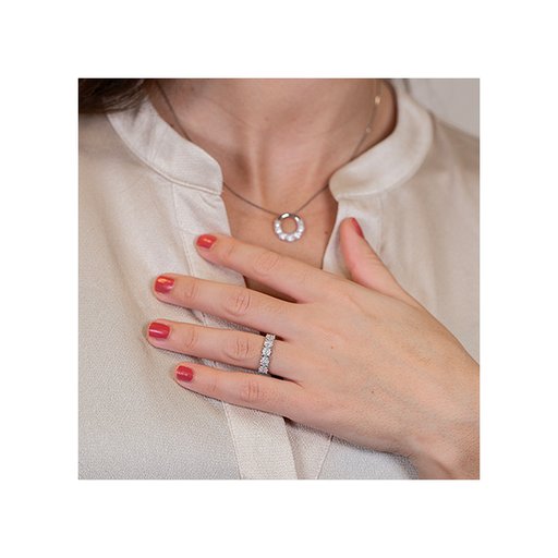 Timanttisormus yht. 0,22ct 14K valkokulta