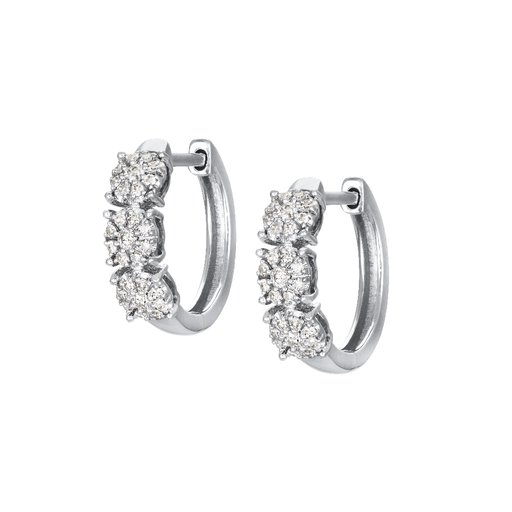 Timanttikorvakorut yht.  0,19ct 14K valkokulta