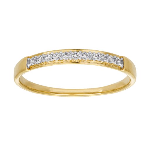 Timanttisormus yht. 0,02 ct 14K keltakulta