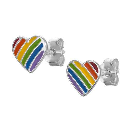 Hopeiset sydänkorvakorut, Pride