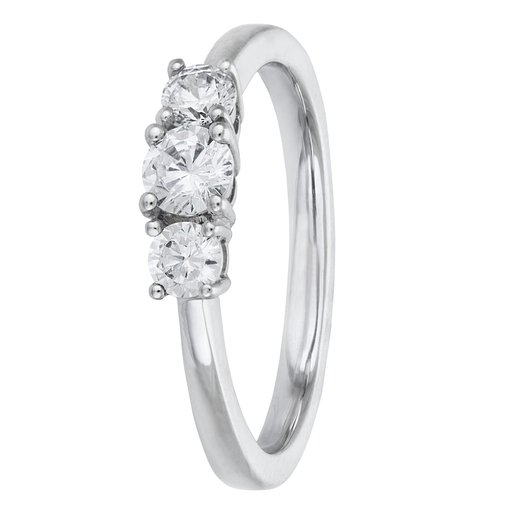 Story of Love Barcelona timanttisormus yht. 0,50ct 14K valkokulta