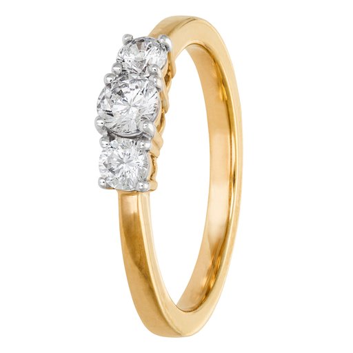 Story of Love Barcelona timanttisormus yht. 0,50ct 14K keltakulta