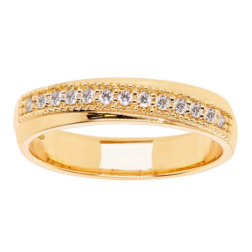 Princess Alexia timanttisormus yht. 0,13ct 14K keltakulta