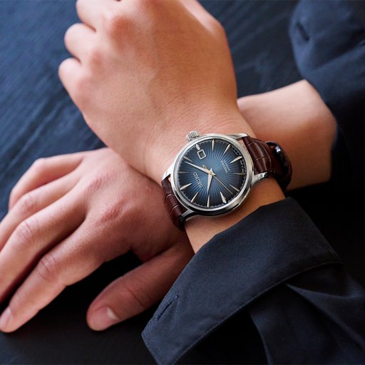 Seiko SRPK15J1 Presage Cocktail Time Midnight Blue Moon