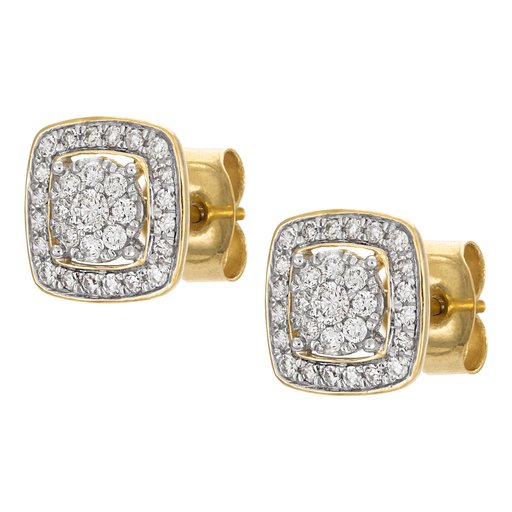 Timanttikorvakorut yht 0,23ct 14K keltakulta