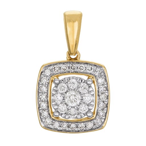 Timanttiriipus yht. 0,15ct 14K keltakulta