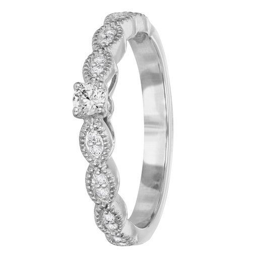 Story of Love Florence timanttisormus yht. 0,19ct 14K valkokulta