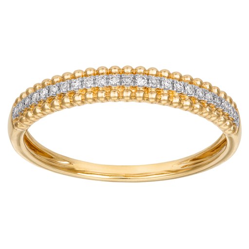Timanttisormus yht. 0,06ct 14K keltakulta