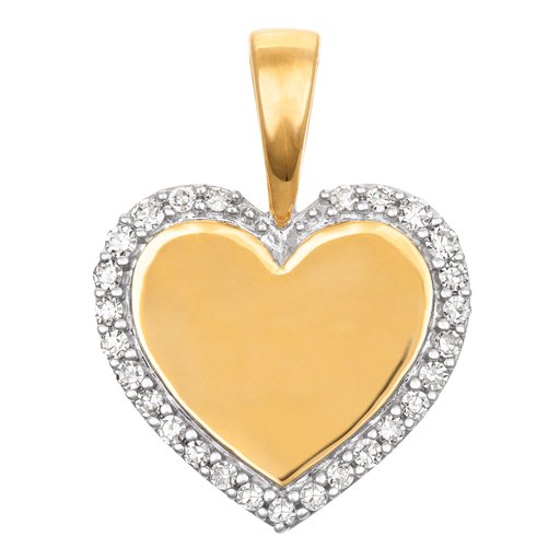 Timanttiriipus yht. 0,07ct keltakulta