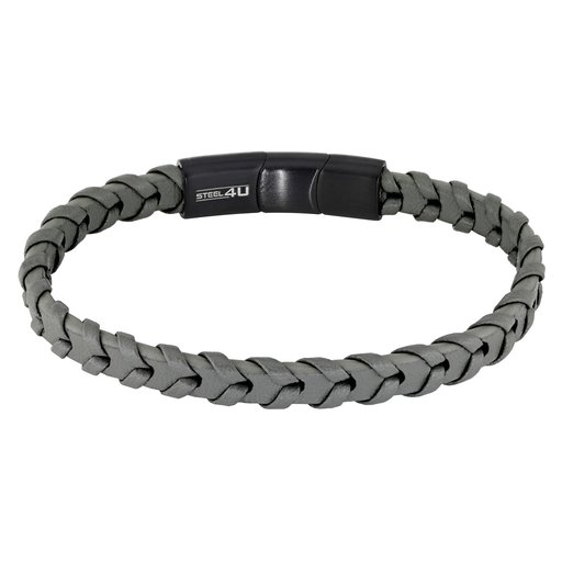 Steel4U punottu rannekoru, mattavihreä