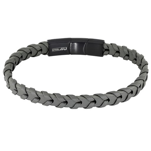 Steel4U punottu rannekoru, mattavihreä