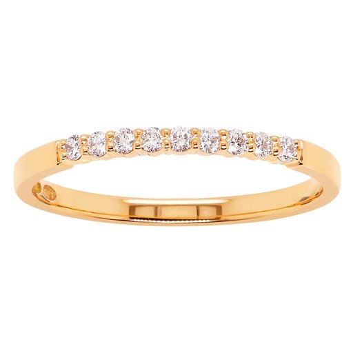Princess Pauline timanttisormus yht. 0,13ct 14K keltakulta