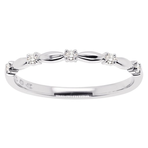 Princess Vera timanttisormus yht. 0,07ct 14K valkokulta