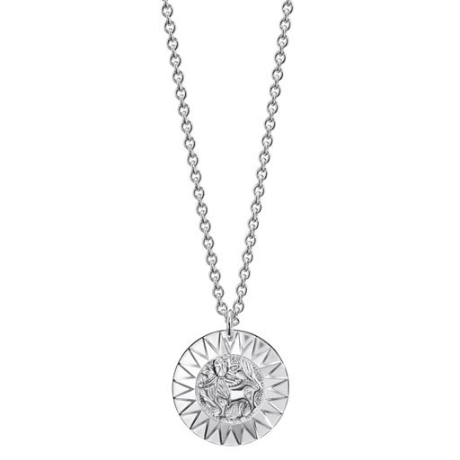 Kalevala Amuletti Aurinkoleijona kaulakoru, hopea, iso