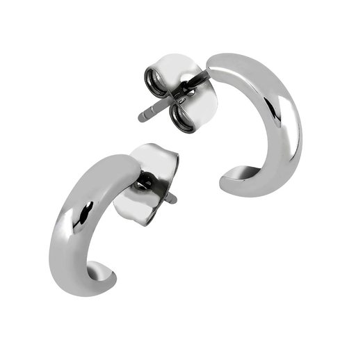 Titaanikorvakorut, puolirengas 12mm