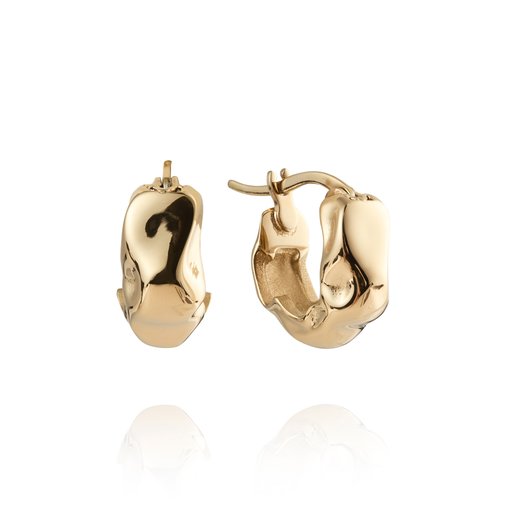 Mockberg Wavy Bolded Mini Hoops korvakorut