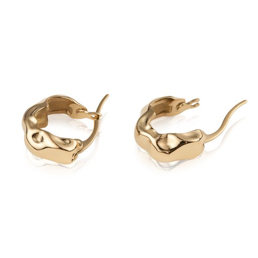 Mockberg Wavy Bolded Mini Hoops korvakorut