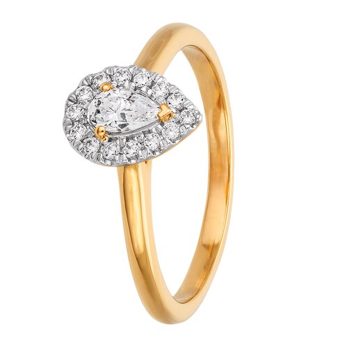 Story of Love Portofino timanttisormus yht. 0,33ct 14K keltakulta