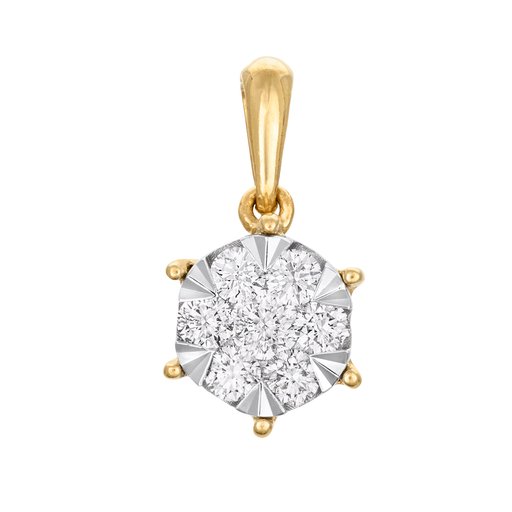 Timanttiriipus yht. 0,20ct 14K keltakulta