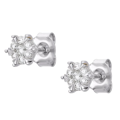 Timanttikorvakorut yht 0,20ct 14K valkokulta