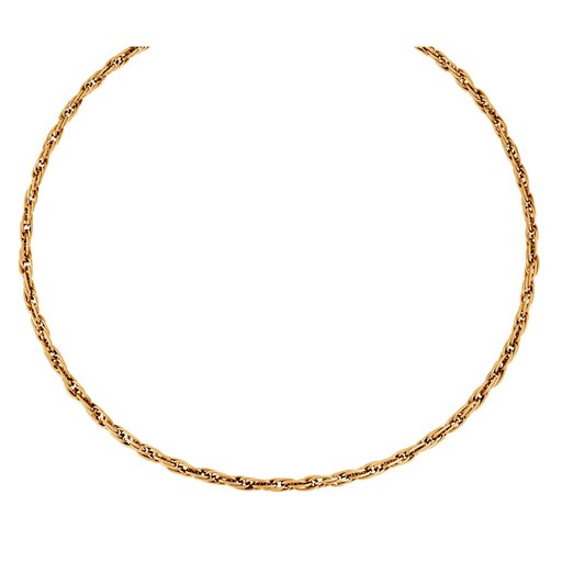 Kultainen kaulaketju kierteet 3,5mm