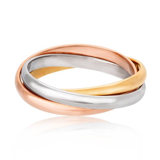 Aubella Tricolor 14K kultainen sormus