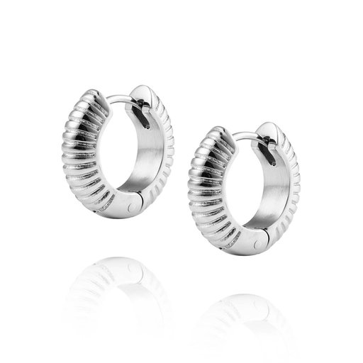 Mockberg Ribbed Medium Hoops korvakorut