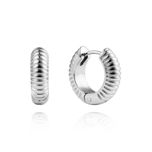 Mockberg Ribbed Medium Hoops korvakorut