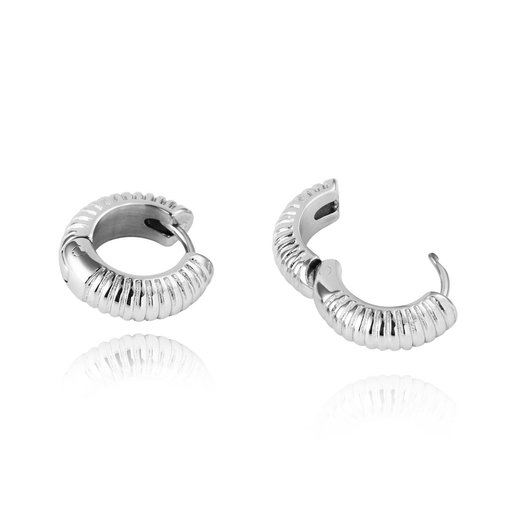Mockberg Ribbed Medium Hoops korvakorut