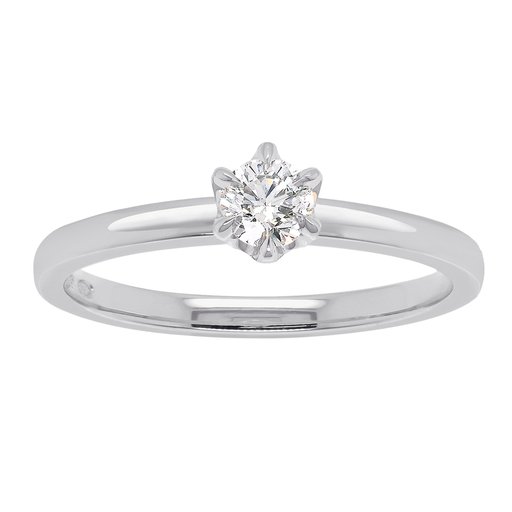 Princess Patricia timanttisormus 0,40ct 14K valkokulta