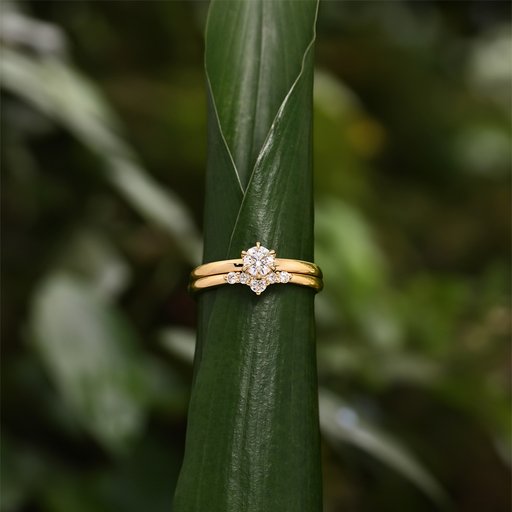 Princess Patricia timanttisormus 0,40ct 14K keltakulta