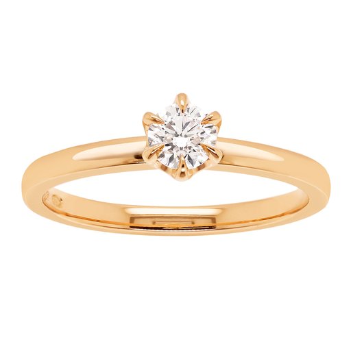 Princess Patricia timanttisormus 0,50ct 14K keltakulta