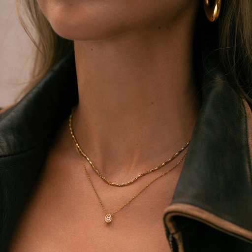 Mockberg x Kenza Celeste Gold kaulakoru