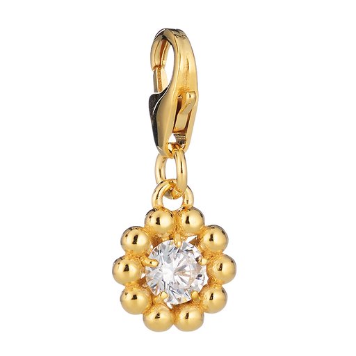Lumoava Charm Daisy, hopea kullattu