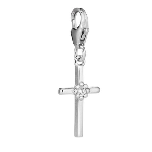 Lumoava Charm Daisy risti, hopea