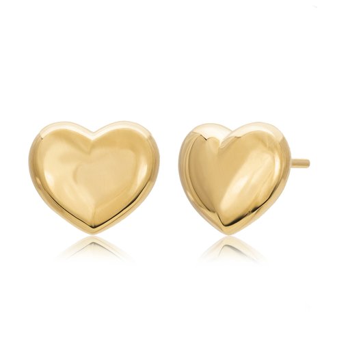 Aubella Heart 14K kultaiset korvakorut