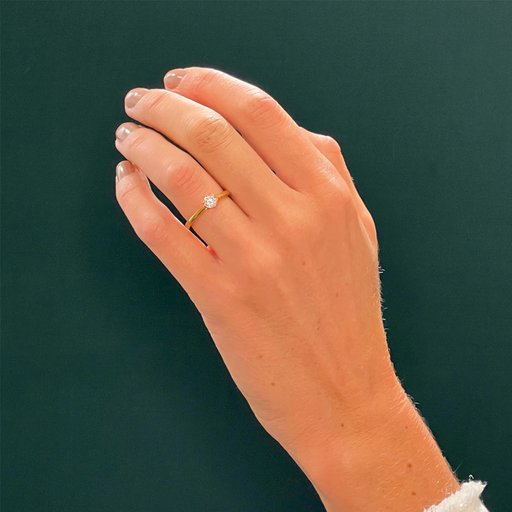 Fenia Polaris laboratoriotimanttisormus 0,40ct 18K keltakulta