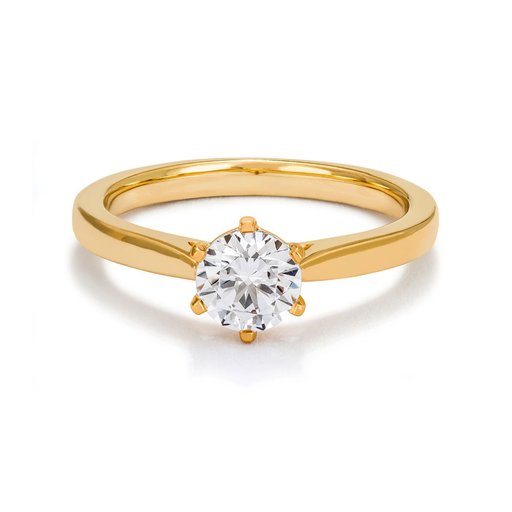 Fenia Polaris laboratoriotimanttisormus 0,75ct 18K keltakulta