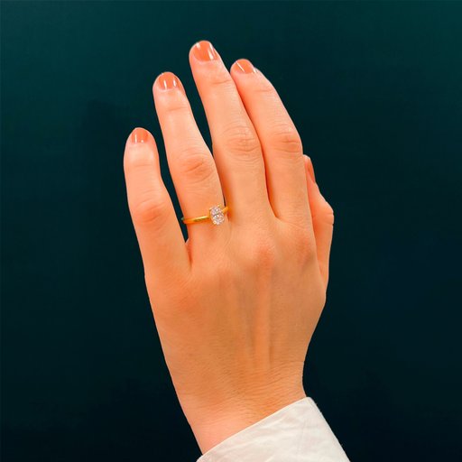Fenia Electra laboratoriotimanttisormus 0,75ct 18K valkokulta